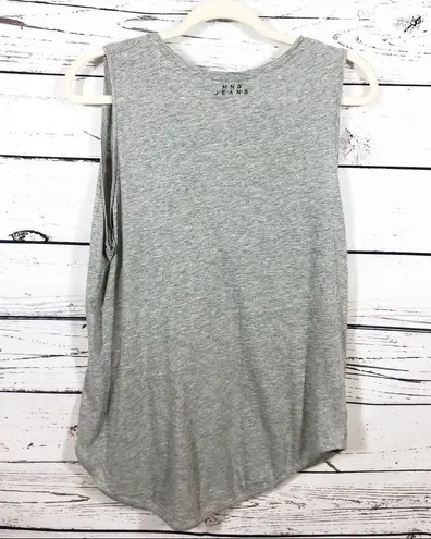 Mango MNG Grey/Floral Boho “You and Me" Graphic Tank Top