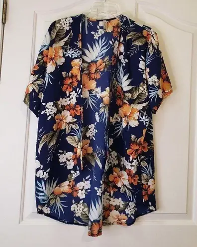 Pomelo Floral Print Cover All Orange Size M