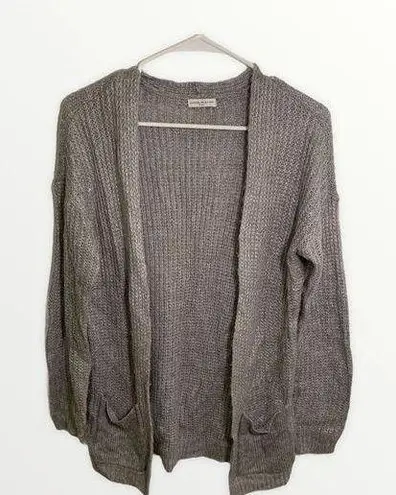 Jacqueline de Yong Long Sleeve Cardigan Gray