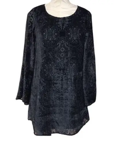 Show Me Your Mumu  Black Velvet Knockout Dress Size Small