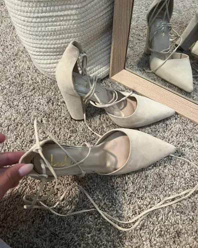 Lulus Nude Heels