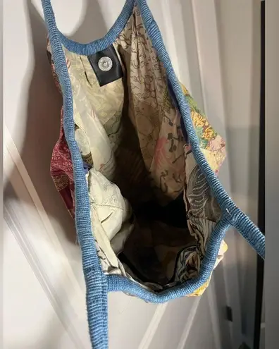 Tangerine NWT Temple Mixed Fabric Patched Boho Shoulder Mini Bag