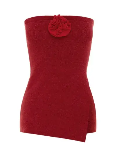 With Jean Belle Top | Red