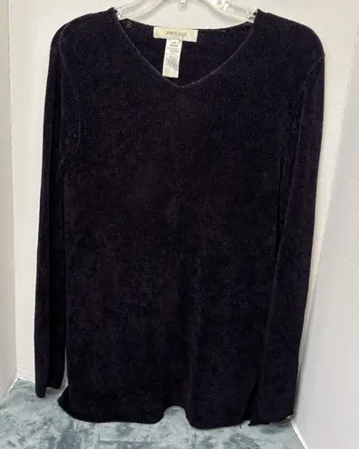 Vintage Jones & Co Deep Purple Pullover Knit Sweater Medium