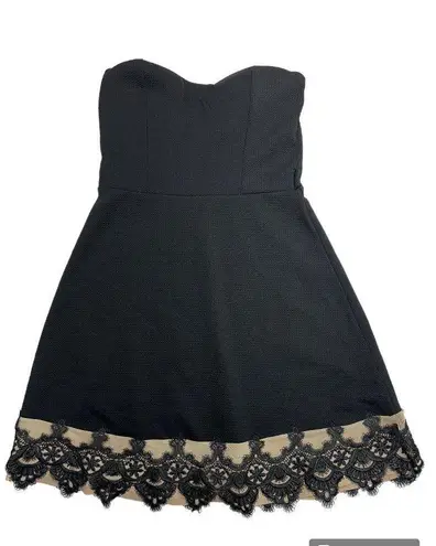 Deb store Deb Strapless Black Mini Dress (M)