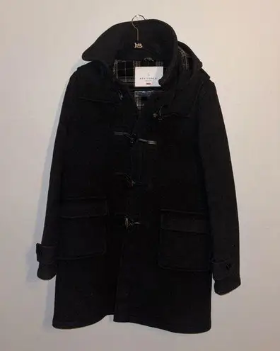 MONTGOMERY ENGLAND Women's Black Toggle Pea Coat Size M