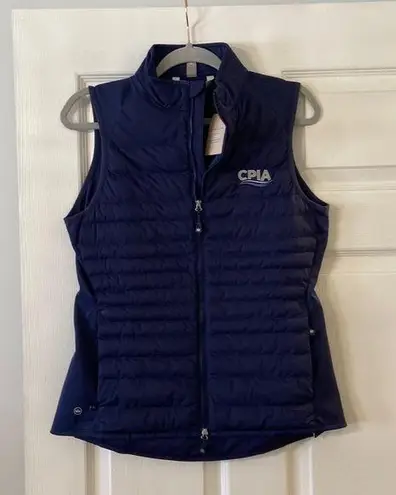 Peter Millar PETAR MILLAR WOMENS VEST NAVY BLUE BRAND NEW SIZE M FRONT ZIPPER