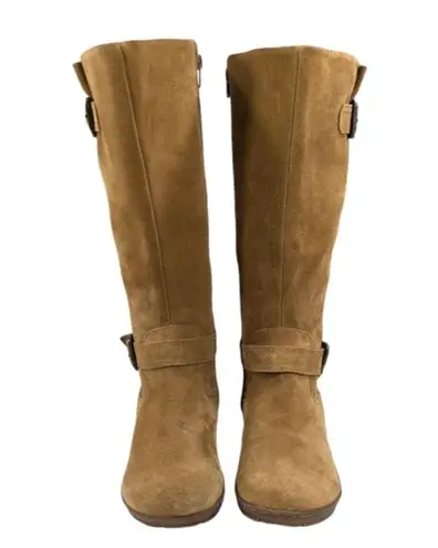 BOC Born on Comfort Tall Bohemian Style Suede Boots EUC $175 Size 6M S3053 Tan