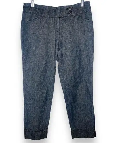 Willi Smith Wrinkle Control Crisp Linen Blend Dress Pants Size 6