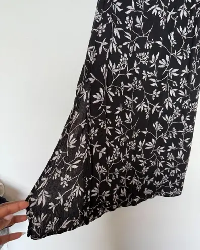 Vintage Black and Gray Floral Skirt Size S