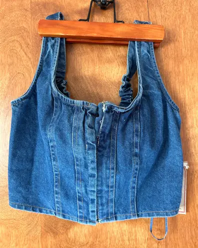 Denim Vest Top