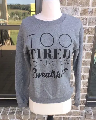 Wound Up Sweatshirt Gray Lightweight Comfy