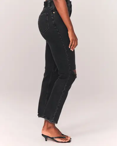 Abercrombie & Fitch Curve Love 90s Ultra High Rise Straight Jeans