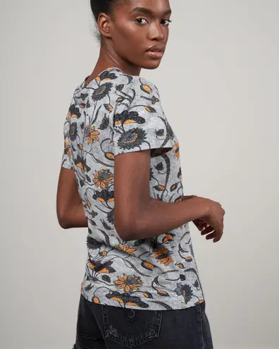 Ulla Johnson Floral Cotton Tee β Size Small