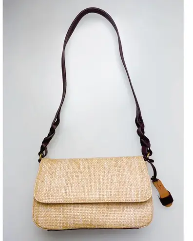 Etienne Aigner Vintage Paper Straw Mini Shoulder Bag Handbag Purse