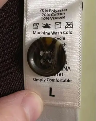 LuLaRoe Women’s Large Brown Abigail Button-Down Long Sleeve Flannel Gorpcore thumbnail 9