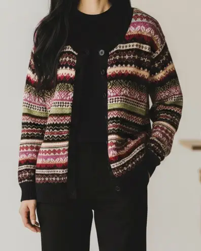 Tiara International Vintage Cardigan Sweater Fair Isle