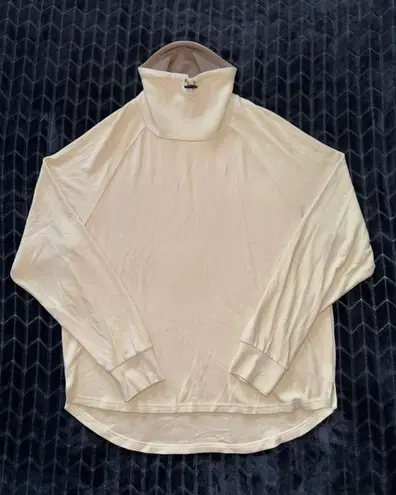 Varley Adkisson Cowl Neck Sweatshirt Tunic Sandshell Size Medium