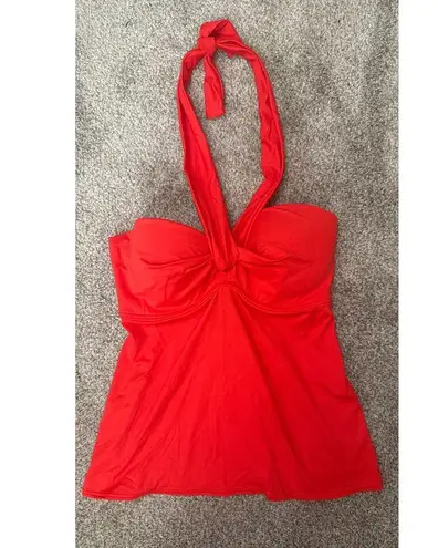 Coco reef Five Way Bra Sized Underwire Tankini Top in Classic Red,32/34D