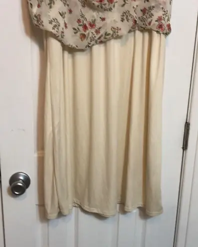 LC Lauren Conrad Laura Conrad Smocked Bodice Feminine Cottage Core BoHo Maxi Dress Spring