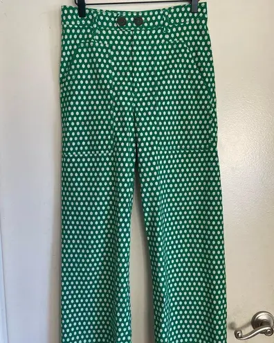 Maeve Colette Cropped Wide-Leg Pants SZ 4