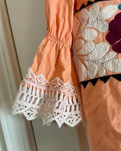 YIMAI OFF THE SHOULDER Peach Women's Top size small Orange