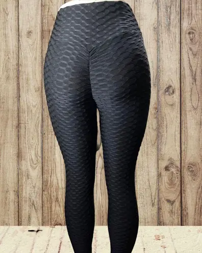 Scrunched up butt lifting leggings TikTok yoga pants Black Size L