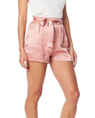 LBLC THE LABEL Gabby Vegan Silk Shorts Size Medium New with Tags Pink