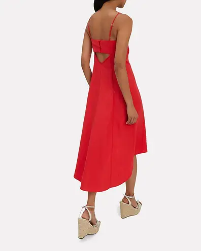 Intermix Linette spaghetti strap sweetheart neckline Midi Dress