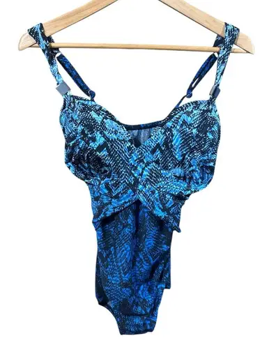 MiracleSuit NWT Miracle Suit ‘Peregrina’ ‘Boa Blues’ Blue Printed One-Piece Swimsuit