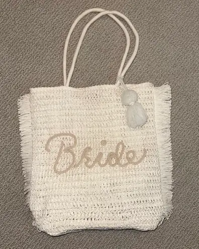 “Bride” Beach Bag White