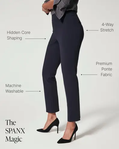 Spanx Smooth Perfect Fit Ponte Slim Straight Pants
