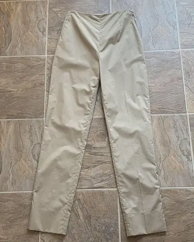 PAULE KA Paris Beige Cigarette High Waist Pants Sz 34 NWT Tan