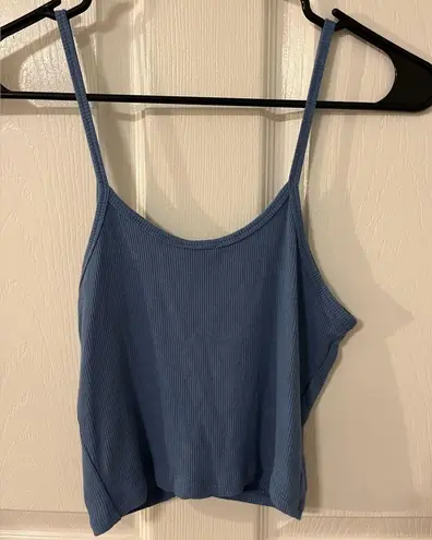 Full Tilt Blue Ruched Tank Top