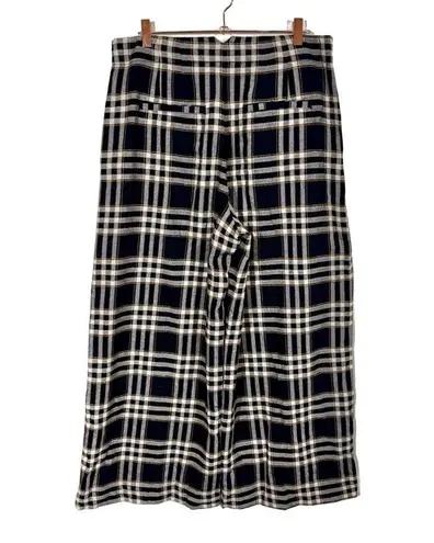 Maeve Plaid Wide-Leg High Waisted Pants Anthropologie
