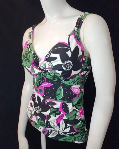 Anne cole  Floral Tankini Top (36D/34DD)