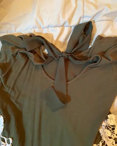 Dry Goods olive green lace top