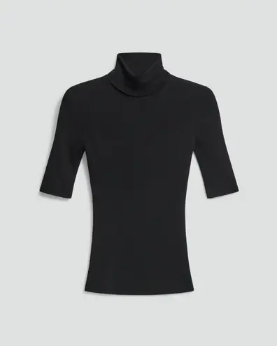 Theory  Regal Wool Leenda Short-Sleeve Turtleneck - Image 6