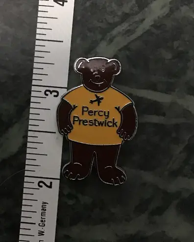 Vintage British airports Pin Yellow