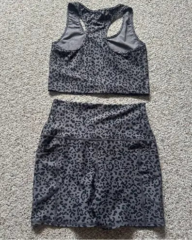Evolution and creation Leopard Print Sports Tank and Shorts Set