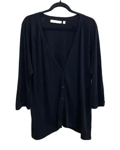 π€ Sejour Nordstrom Black Jersey Knit Deep V