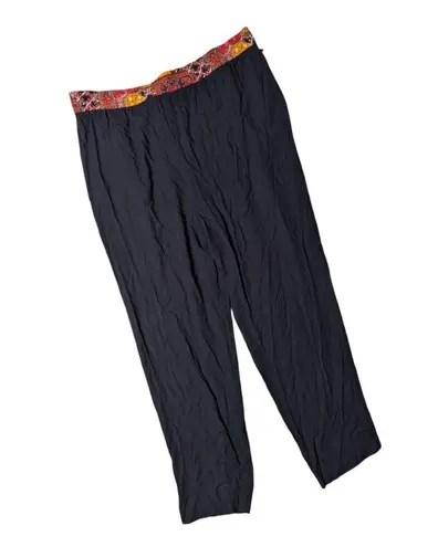 Vtg 1990s Componix Black Red Geometric Boho Top and Pants 2 Pc Set 18