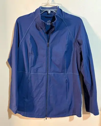 J. Jill Blue Fit Out & About Shirttail Jacket Size Small