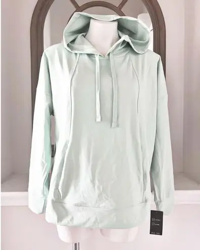 Ideology ID Techy Drawstring-Hood Hoodie in Mint Wash, Plus Size 3X New w/Tag