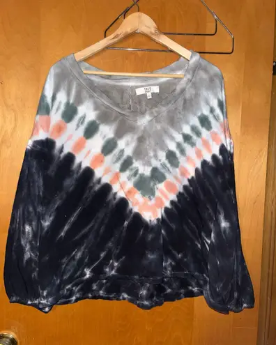 True Craft Womens Tie Dye Sweatshirt Size Ox