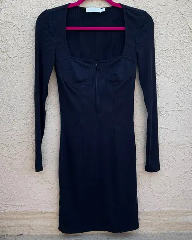 Jonathan Simkhai NWOT Pia women’s ribbed Bustier black mini dress size S small