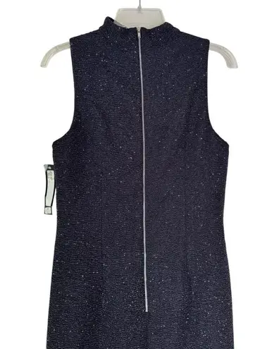 Betsy and Adam NWT V Neck Choker Glitter Long Dress Gown Black Size 12