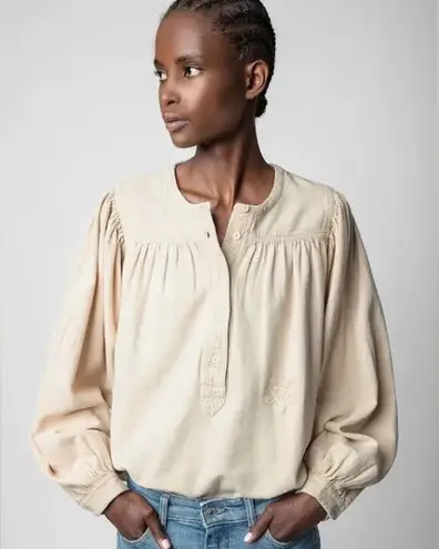 Zadig & Voltaire Tigy Cotton Twill Top