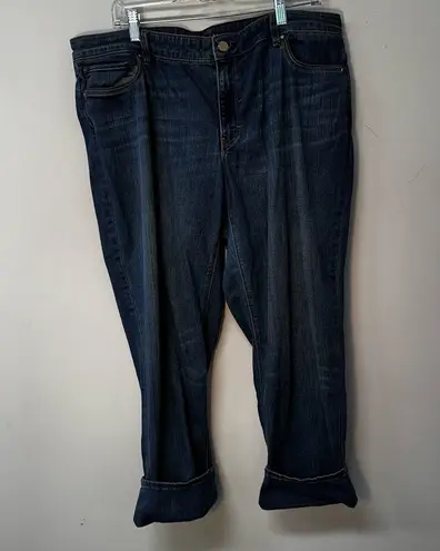 White House | Black Market  Slim Crop denim blue jeans denim size 14