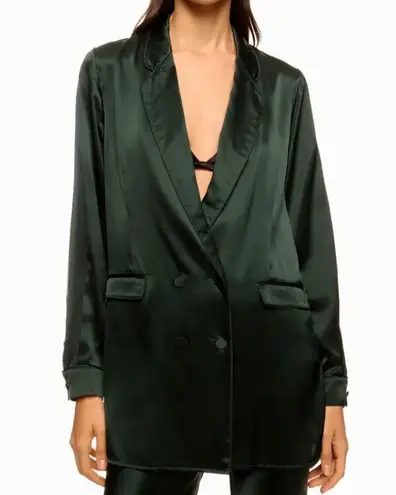 Silk Laundry Relaxed blazer Size Medium Green